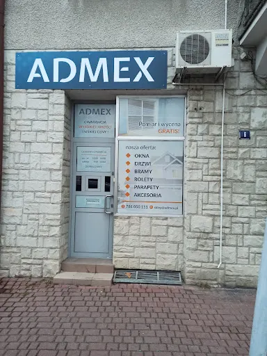 ADMEX OKNA / ROLETY / BRAMY GARAŻOWE / DRZWI / PARAPETY